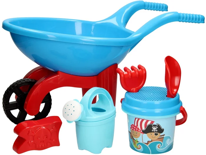 Kruiwagen met Piraten Strandset