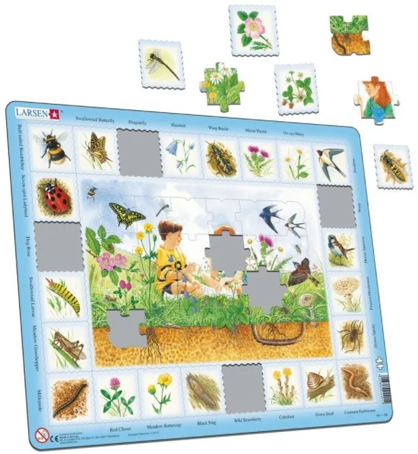 Larsen Rahmenpuzzle – In der Natur (auf Russisch) – 48 Teile