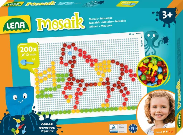 LENA® – Mosaik Set Color, 200 Stück