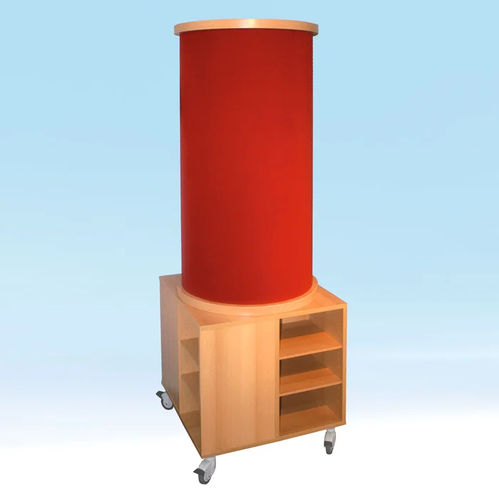 Litfaßsäule mit Stoffbezug