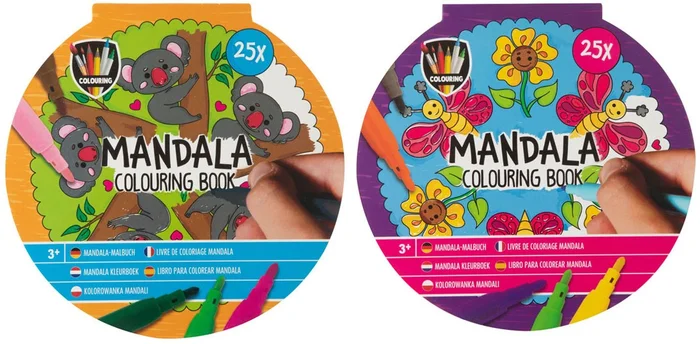 Mandala Kleurboek, 25 Kleurplaten