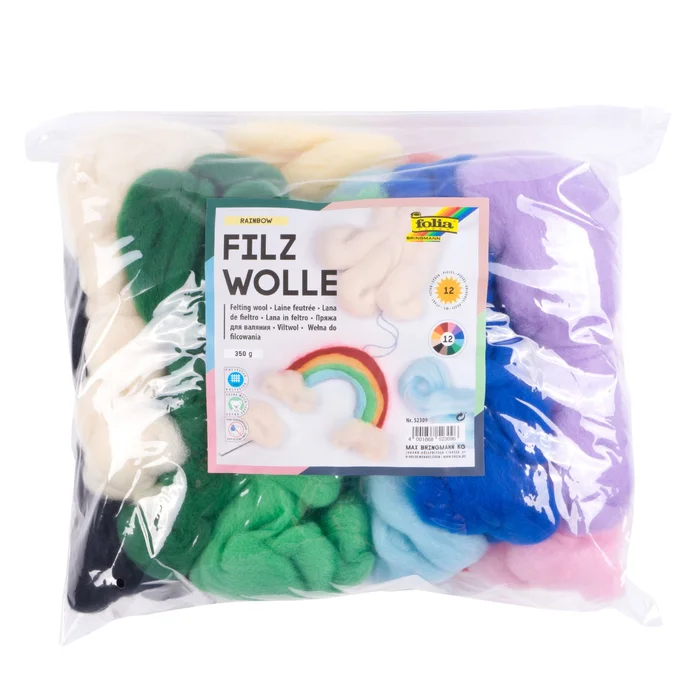 Märchenwolle in 12 Farben sortiert, 350 g