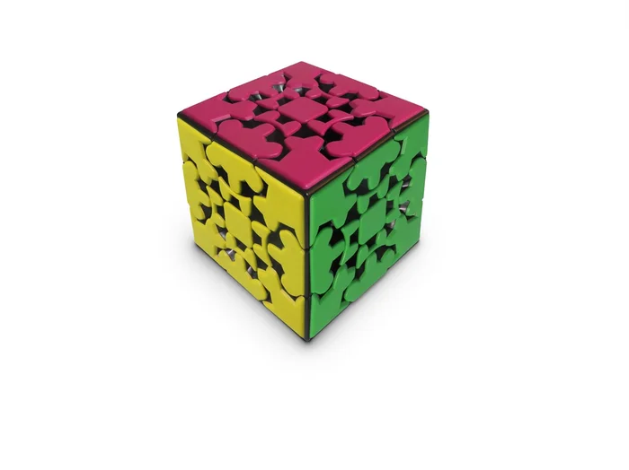 Meffert’s M5058 Zahnradwürfel-Puzzle, Mehrfarbig, One Size