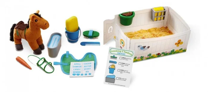 Melissa & Doug PFERDEPFLEGESET – Zum Füttern und Pflegen
