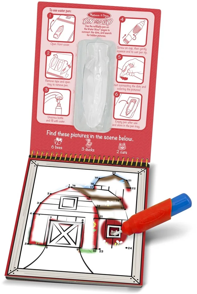 Melissa & Doug Wasser-Wow! Punkte Zum Bauernhaus Verbinden