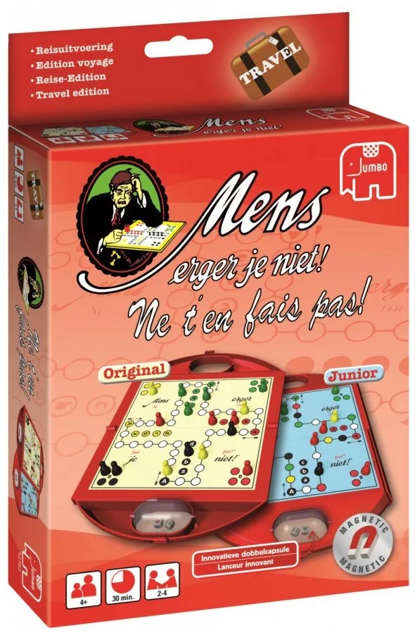 Mens Erger Je Niet Travel Rennen-Brettspiel Kinder & Erwachsene
