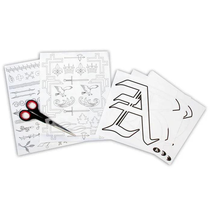 Mittelalterliche Buchstaben zum Selbstgestalten, 26 Stück | W-91028