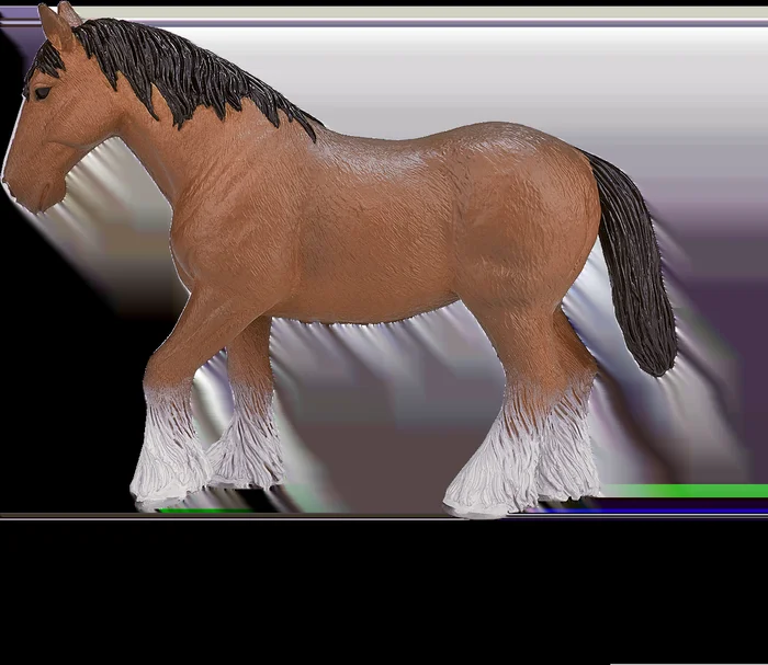Mojo Horses Spielzeug Clydesdale Pferd Braun – 387070