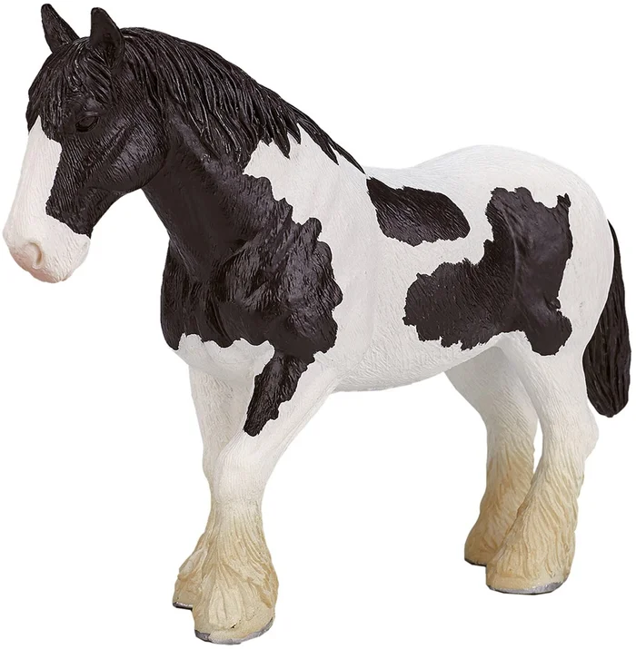 Mojo Horses Spielzeug Clydesdale Pferd Schwarz Weiß – 387085