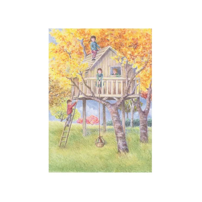 Monika Speck Kunstkarte No 5641 – Unsere Baumhütte