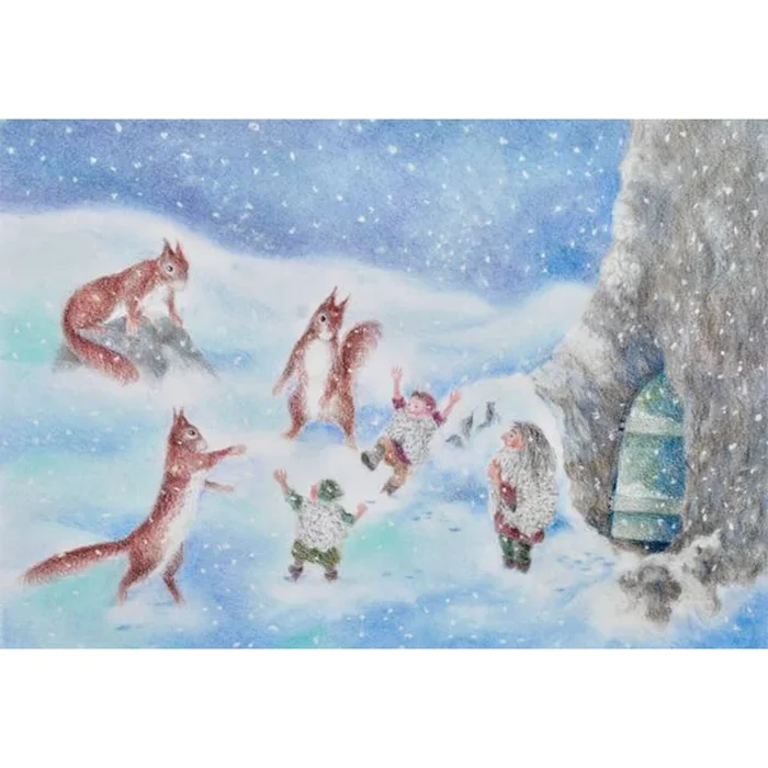 Monika Speck Kunstkarte No 5747 – Winterfreuden