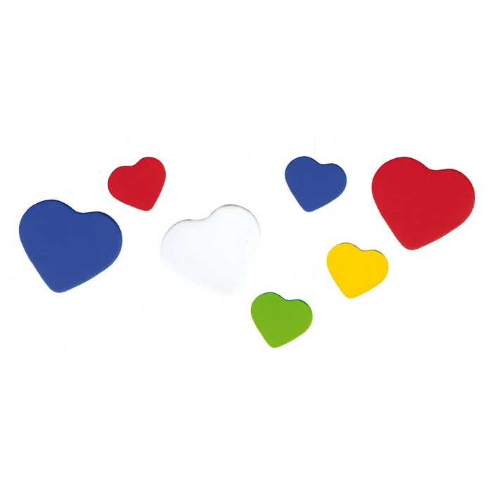 Moosgummi-Stanzteile Herzen