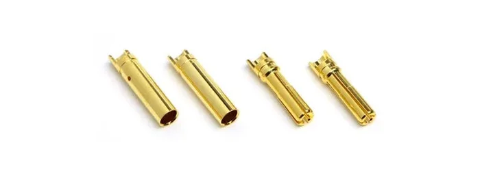 MUCHMORE Hi Amper Euro Connector (Large/4mm) Male (2) & Female (10) CE-HLS