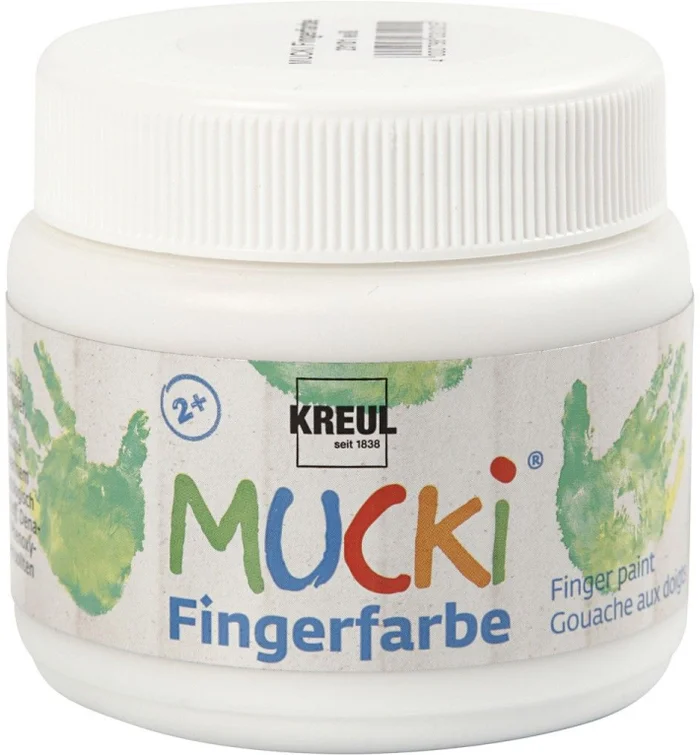 Mucki Mucki Fingerfarbe Weiß 150 ml