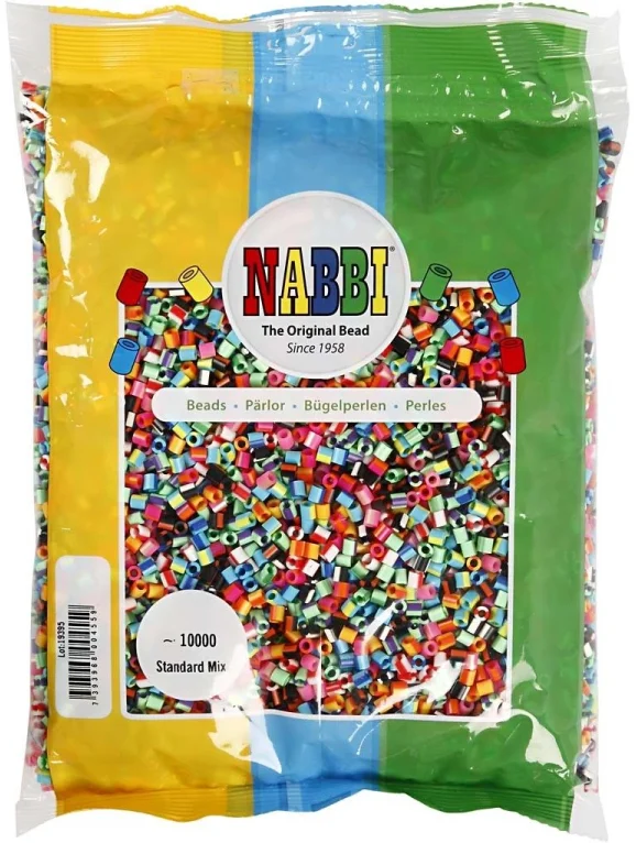 Nabbi Nabbi Strijkkralen Multi Streep 10000 stuks