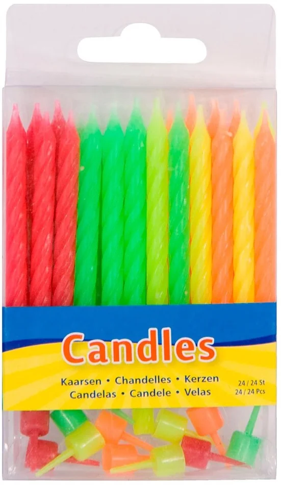 Neon Kaarsjes, 24st.