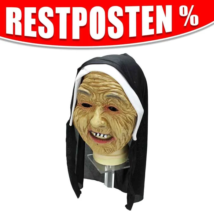 Nonnen Maske als Mumie