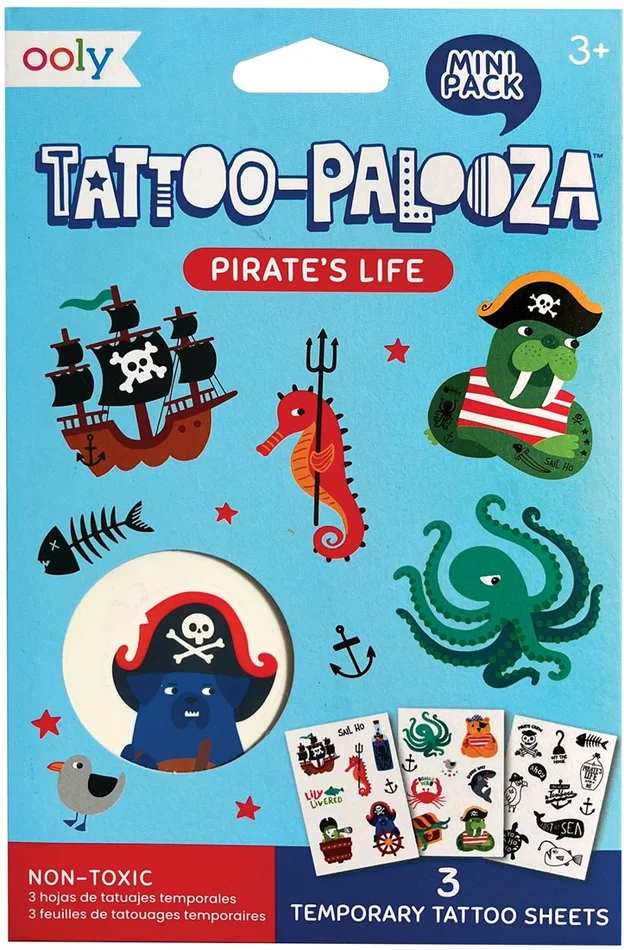 Ooly – Temporäre Mini-Tattoos – Piratenleben
