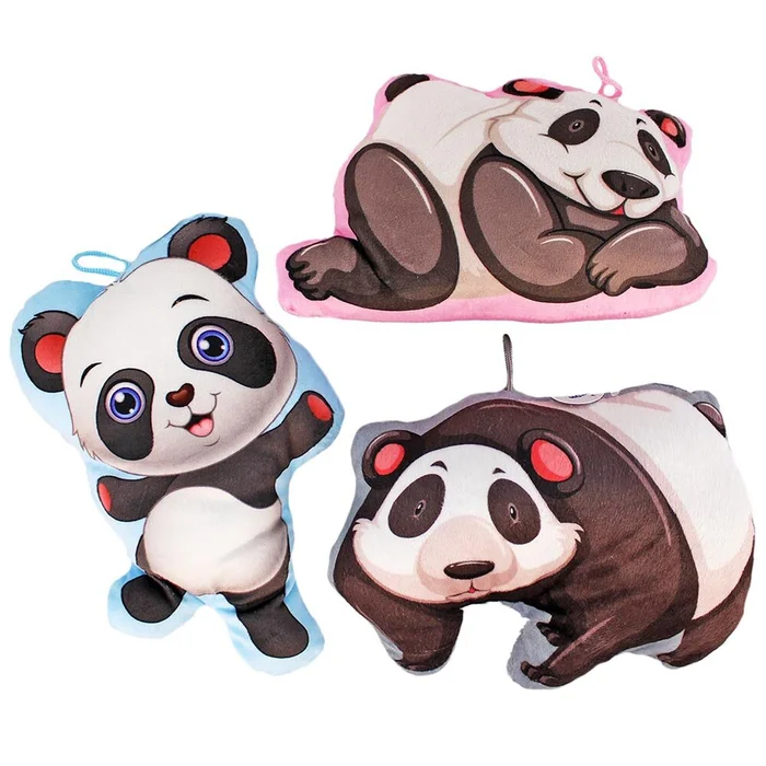 Panda Deko Kuschelkissen mit Schlaufe – ca. 20 cm