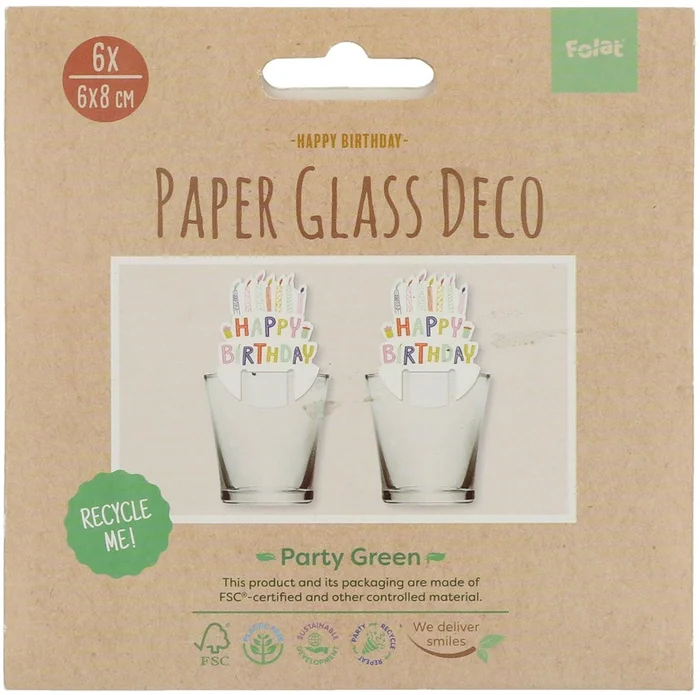 Papieren Bekertjes Eco Party 10st.