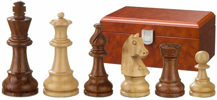 Philos 2062 – Schachfiguren Sigismund, Königshöhe 70 mm, gewichtet, in Figurenbox