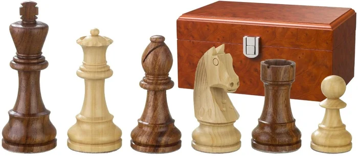 Philos 2188 – Schachfiguren Artus, Königshöhe 95 mm, doppelt gewichtet, in Figurenbox