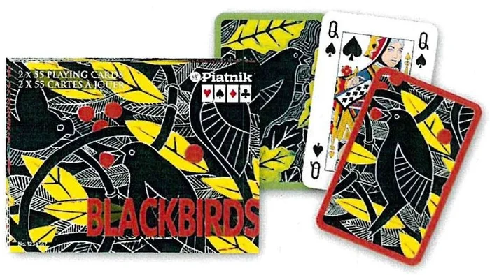 Piatnik Blackbirds Spielkarten – Doppeldeck
