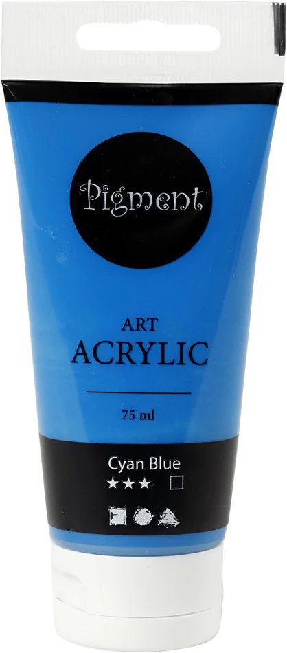 Pigment Art Acrylverf Cyan Blauw, 75ml