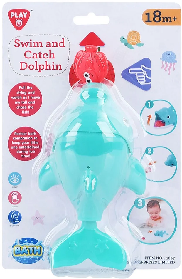 Play Badspeelgoed Vang en Zwem Dolfijn, 2dlg.