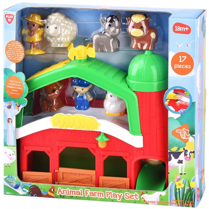 Play Boerderij met Dieren Speelset, 17dlg.