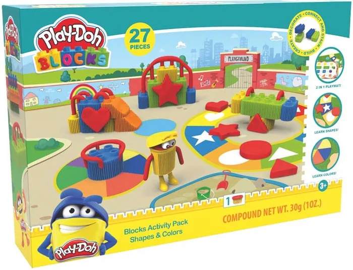 PLAY-DOH BLOCKS ACTIVITY PACK COLOURS AND SHAPES