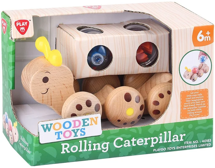 Play Houten Rollende Rups