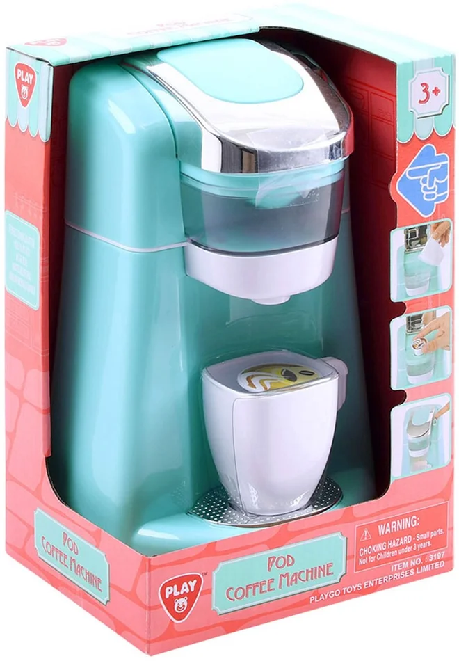 Play Koffiemachine Blauw met Cups, 4dlg.