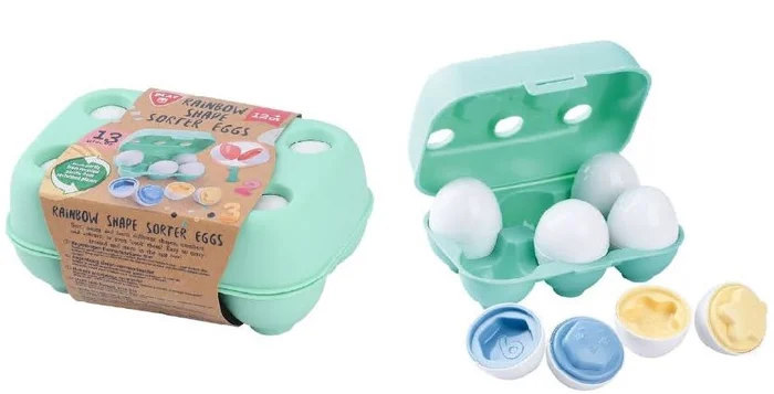 Play Regenboog Eieren Vormensorteerder, 13dlg.
