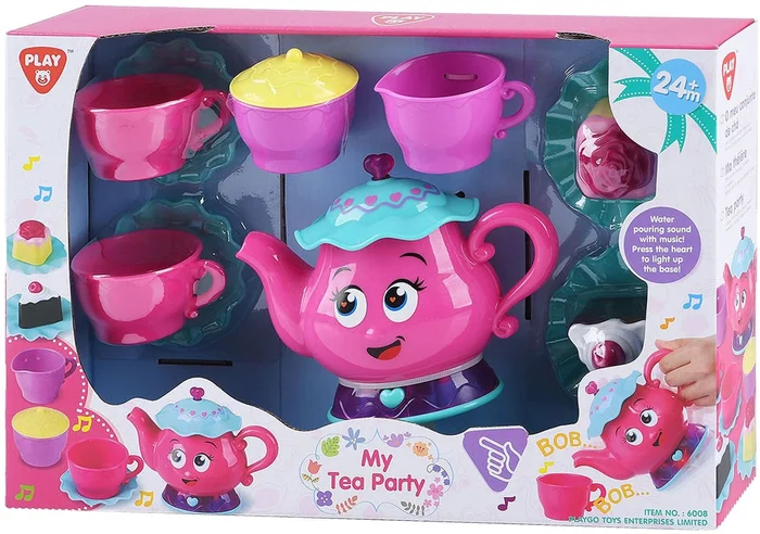 Play Theekransje Theeservies met Licht en Geluid, 12dlg.