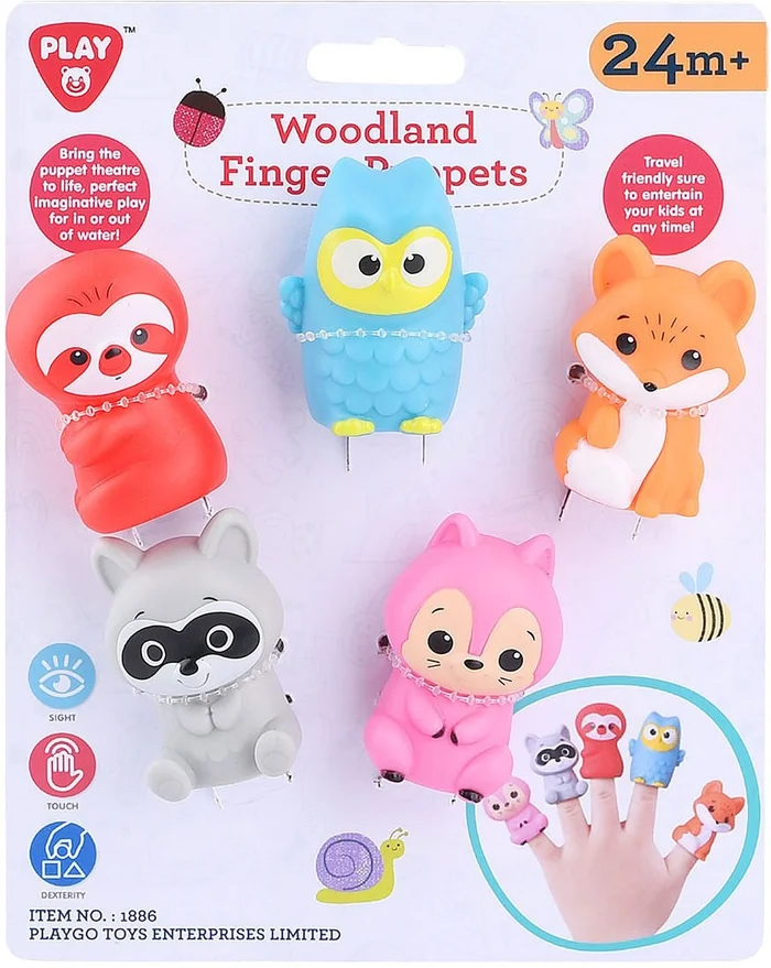 Play Vingerpoppetjes Bosdieren, 5st.