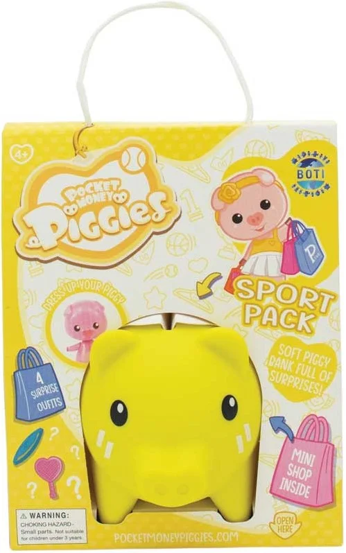 POCKET MONEY PIGGIES – SPORTS PACK