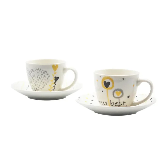 Porzellan Espressotassen 2er Set