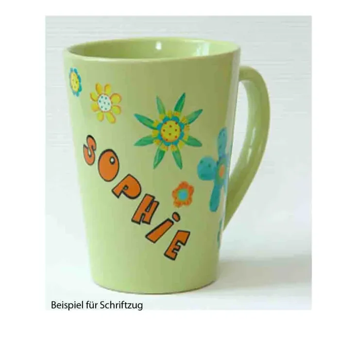 Porzellan-Sticker Buchstaben Orange – Bild 2