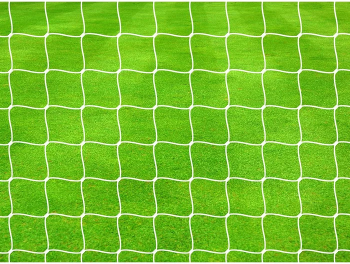 Precision Pro Football Goal Nets 4mm Braided (Pair) – White – 16′ x 7′