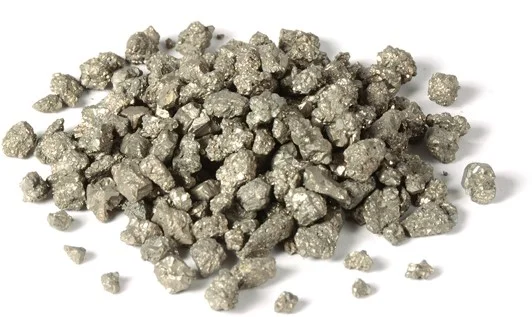 Pyrites in organza bag