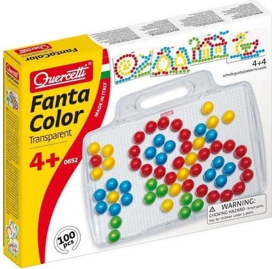 Quercetti Fantacolor Design Insteek mozaïek, 100 Pins