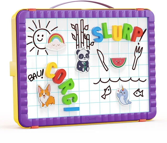 Quercetti Magneetbord Letters in Opbergkoffer