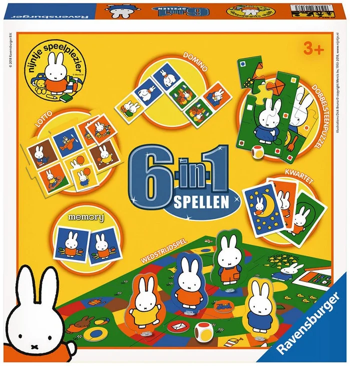 Ravensburger Nijntje 6 in 1 – spellendoos