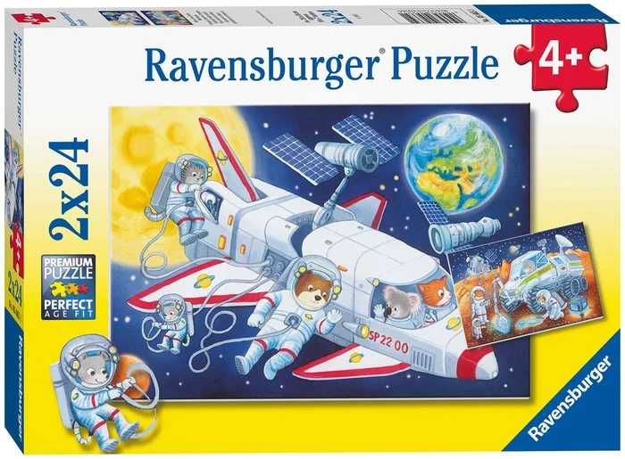 Ravensburger Puzzel Reis door de Ruimte, 2x24st.