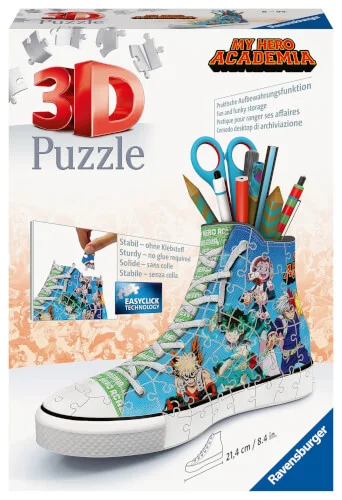 Ravensburger® 3D Puzzle – Sneaker My Hero Academia Praktischer Stiftehalter, 108 Teile