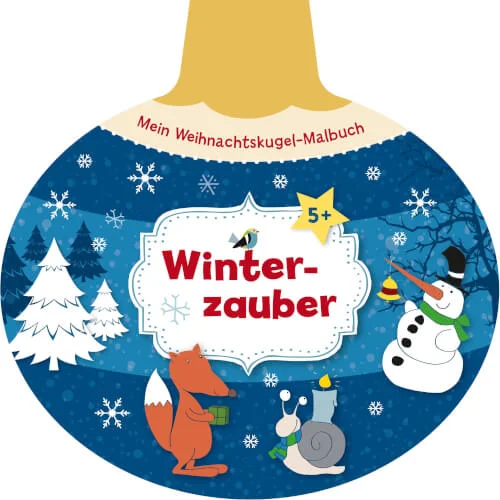 Ravensburger® Bücher – Weihnachtskugel Malbuch: Winterzauber