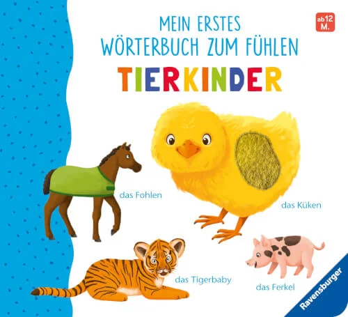 Ravensburger® Bücher – Wörterbuch zum Fühlen: Tierkinder