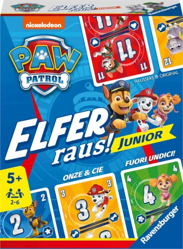 Ravensburger® Kartenspiele Paw Patrol – Elfer raus! Junior