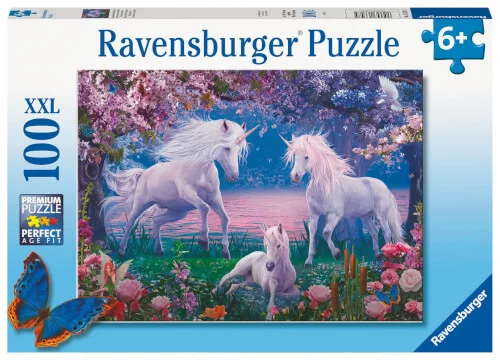 Ravensburger® Kinderpuzzle XXL – Bezaubernde Einhörner, 100 Teile